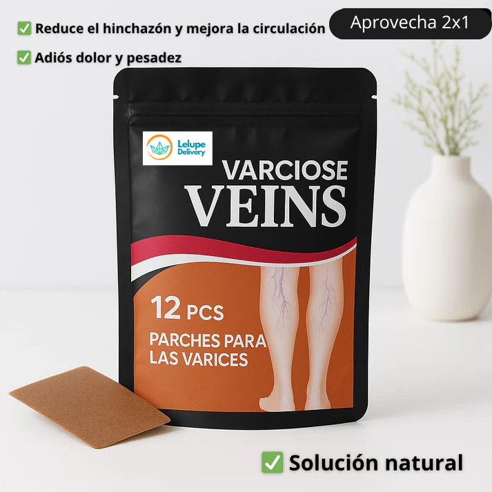 Parches Naturales para Varices y Piernas Cansadas