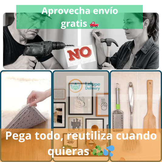 Cinta adhesiva doble cara REUTILIZABLE ♻️